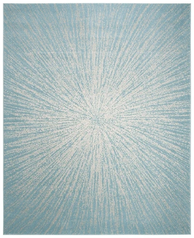 Safavieh Evoke EVK228 Aqua and Ivory 8' x 10' Area Rug