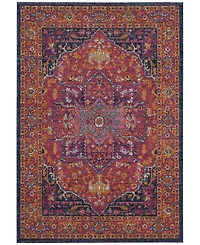 Safavieh Evoke EVK275 Fuchsia and Orange 5'1" x 7'6" Area Rug