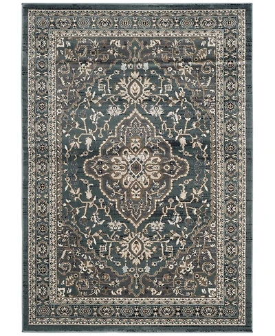 Safavieh Lyndhurst LNH338 Teal and Gray 5'3" x 7'6" Area Rug