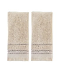 Saturday Knight Jude Fringe 2 Piece Hand Towel Set