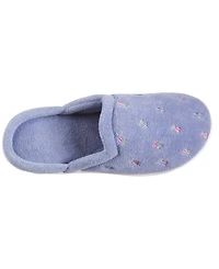 Isotoner Signature Women's Secret Sole Embroidered Clog Slippers