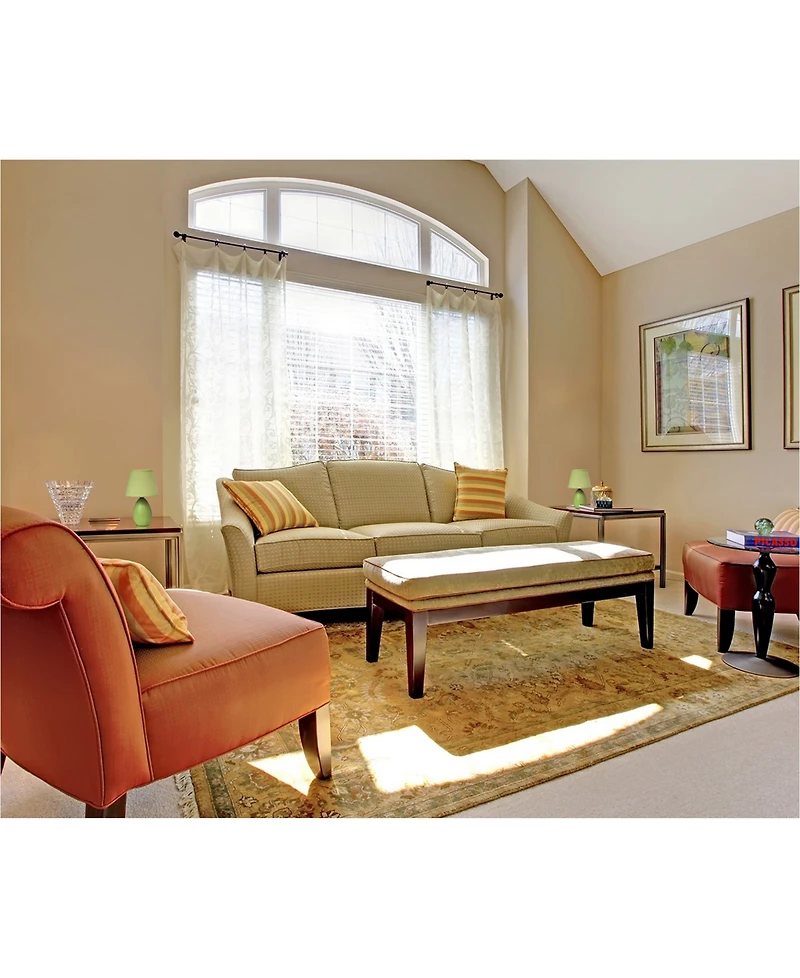 Simple Designs Mini Egg Oval Ceramic Table Lamp 2 Pack Set