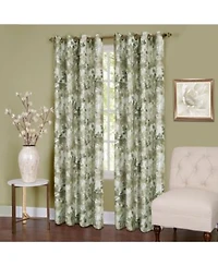 Achim Tranquil Lined Grommet Window Curtain Panels