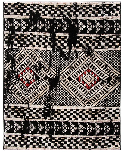 Safavieh Adirondack 202 Black and Light Gray 9' x 12' Area Rug