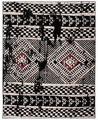 Safavieh Adirondack 202 Black and Light Gray 9' x 12' Area Rug