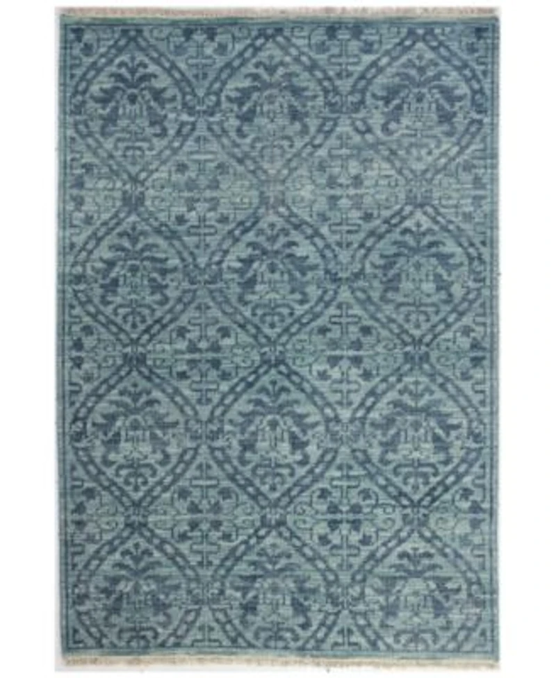 Bashian Carah Crh 107 Teal Area Rug