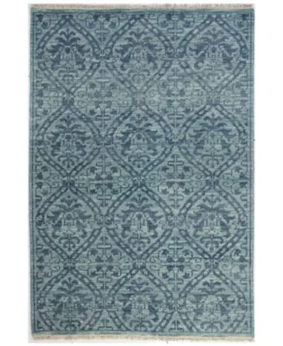 Bashian Carah Crh 107 Teal Area Rug