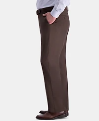 Haggar Men's Big & Tall Premium Comfort Stretch Classic-Fit Solid Flat Front Dress Pants