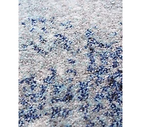 Bashian Medley 5570A Ivory/Blue 2'6" x 8' Runner Area Rug