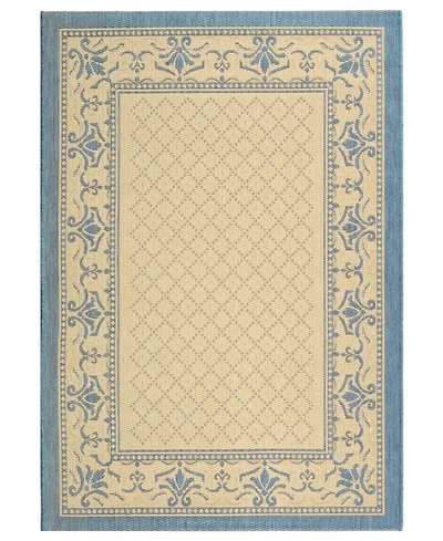 Safavieh Courtyard CY0901 Natural and Blue 8' x 11' Outdoor Area Rug
