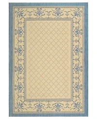 Safavieh Courtyard CY0901 Natural and Blue 8' x 11' Outdoor Area Rug
