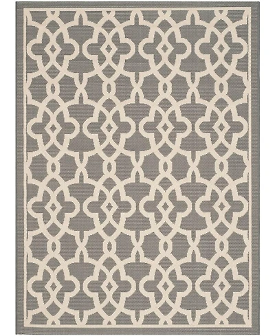 Safavieh Courtyard CY6071 Gray and Beige 8' x 11' Outdoor Area Rug