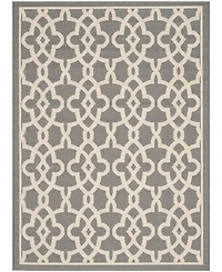 Safavieh Courtyard CY6071 Gray and Beige 8' x 11' Outdoor Area Rug