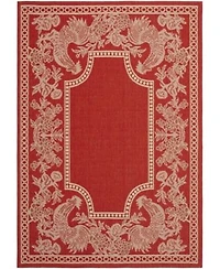 Safavieh Courtyard Red Natural Sisal Weave Area Rug Collection