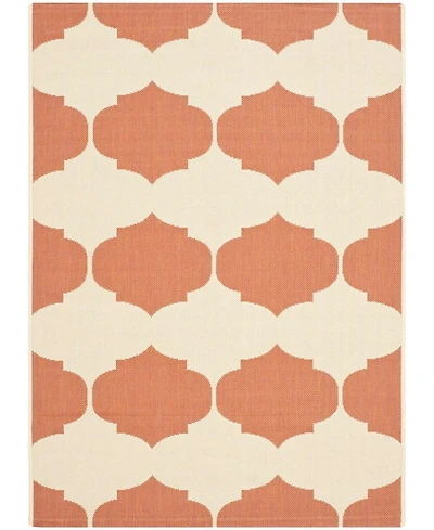 Safavieh Courtyard CY6162 Beige and Terracotta 5'3" x 7'7" Outdoor Area Rug