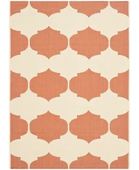 Safavieh Courtyard CY6162 Beige and Terracotta 5'3" x 7'7" Outdoor Area Rug