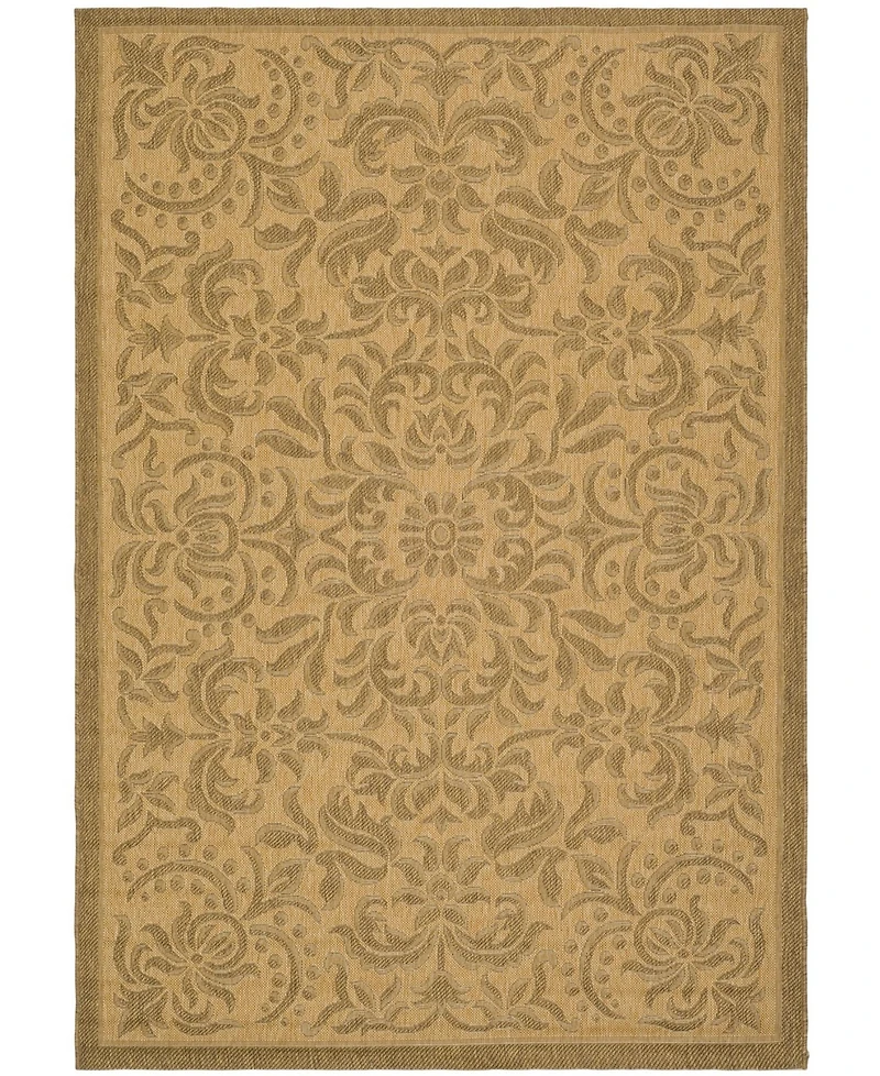 Safavieh Courtyard CY6634 Natural and Gold 8' x 11' Outdoor Area Rug