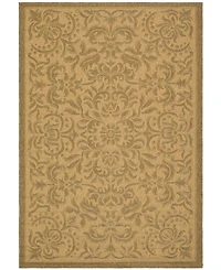 Safavieh Courtyard CY6634 Natural and Gold 8' x 11' Outdoor Area Rug