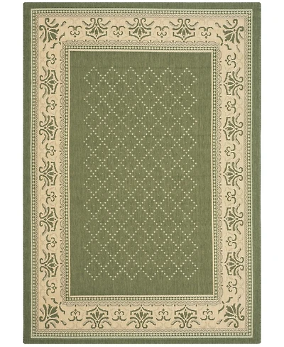 Safavieh Courtyard CY0901 Olive and Natural 8' x 11' Outdoor Area Rug