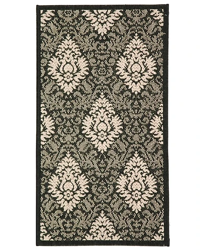Safavieh Courtyard CY2714 Black and Sand 8' x 11' Outdoor Area Rug