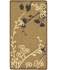 Safavieh Courtyard Brown Natural Black Area Rug Collection
