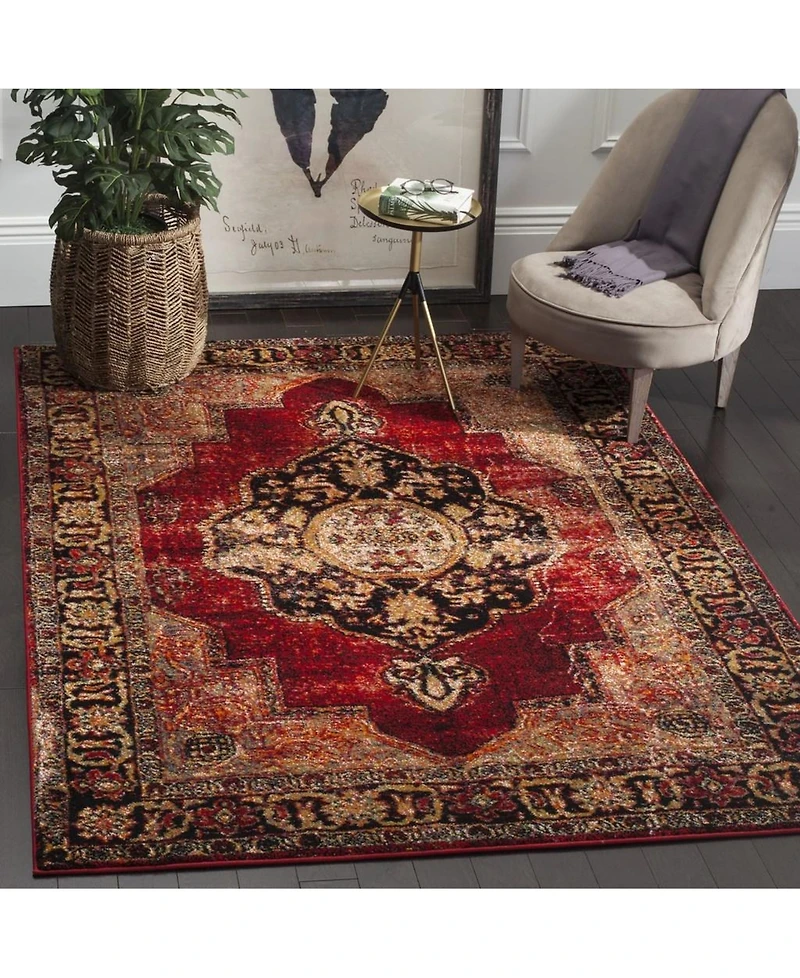 Safavieh Vintage Hamadan VTH219 Red and Multi 8' x 10' Area Rug