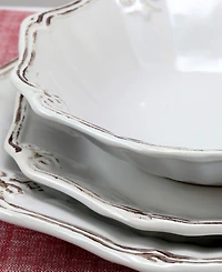 Elama Fleur De Lys 20 Pc. Dinnerware Set, Service for 4