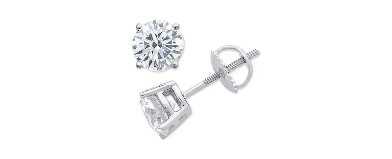 Diamond Stud Earrings (1/10 ct. t.w.) 10k Gold, White Gold or Rose