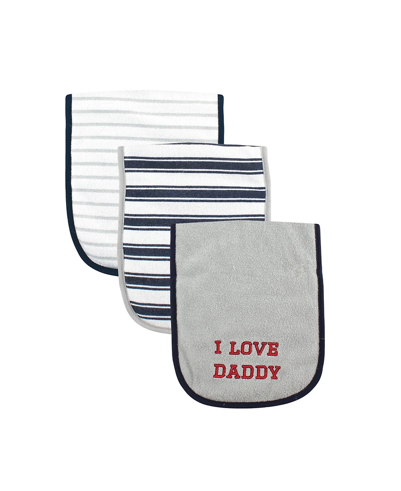 Luvable Friends Boy Cotton Burp Cloths with Fiber