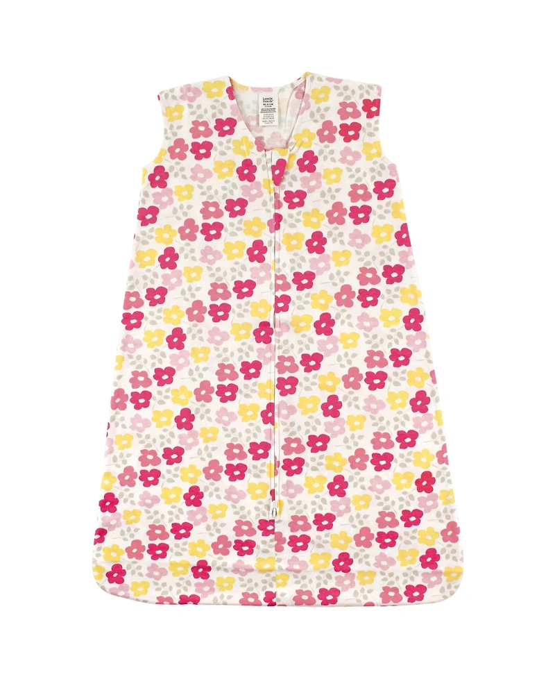 Luvable Friends Baby Girls Sleeveless Jersey Cotton Sleeping Bag, Sack, Blanket