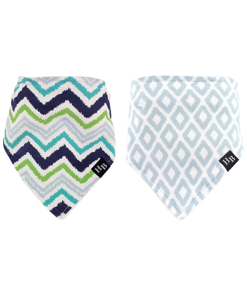 Hudson Baby Baby Girl 2-Bandana Bibs