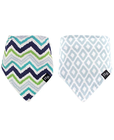 Hudson Baby Baby Girl 2-Bandana Bibs
