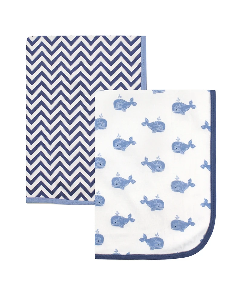 Hudson Baby Boys Extra Soft Cotton Swaddle Blankets