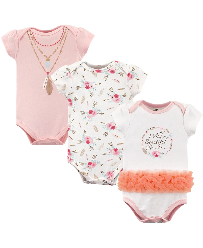 Little Treasure Baby Girls Cotton Single-Piece Clothing