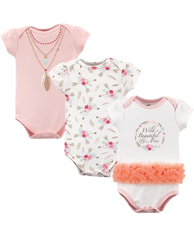 Little Treasure Baby Girls Cotton Single-Piece Clothing