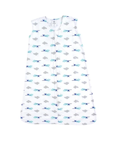 Luvable Friends Baby Boys Unisex Sleeveless Jersey Cotton Sleep Sack & Multi-Use Blanket