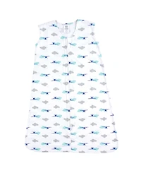 Luvable Friends Baby Boys Unisex Sleeveless Jersey Cotton Sleep Sack & Multi-Use Blanket