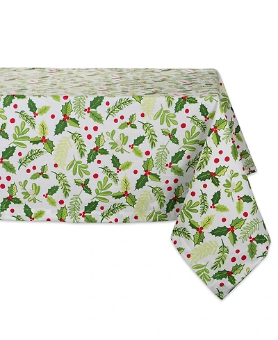 Boughs of Holly Print Tablecloth 52" x 52"