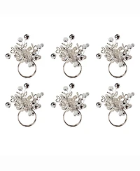 Multi Bead Napkin Ring, Set of 6
