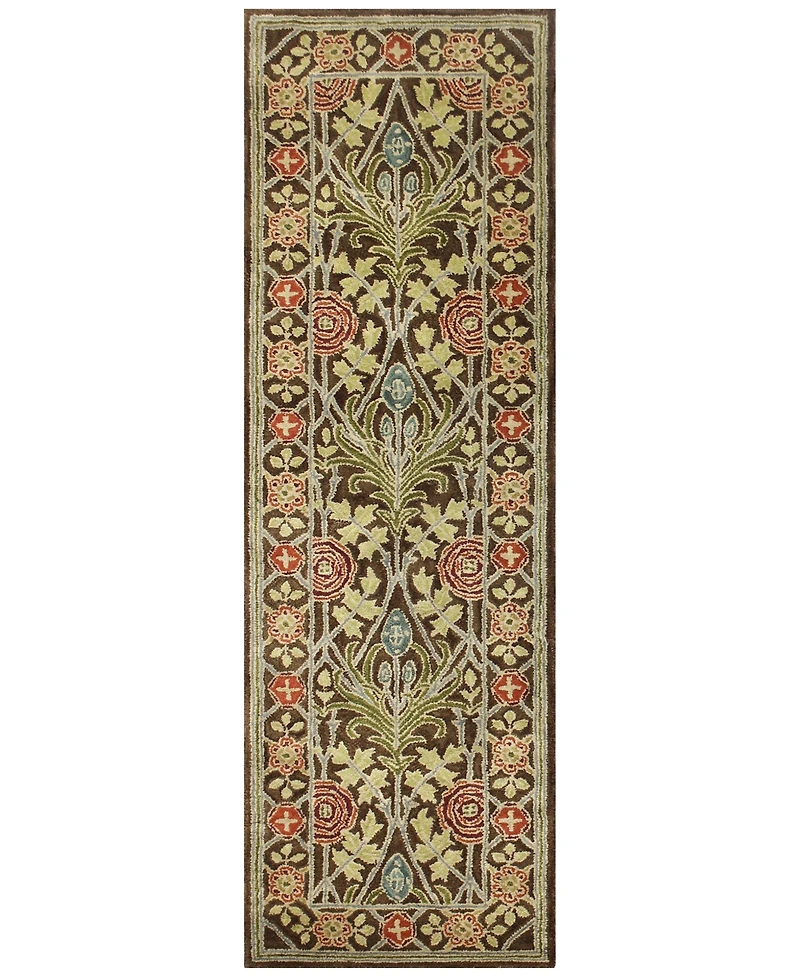 Bashian Dijay Djy-102 Chocolate 2'6" x 8' Runner Area Rug