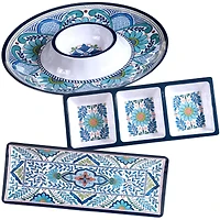 Certified International Talavera 3-Pc. Melamine Hostess Set