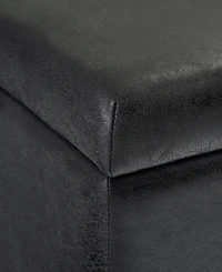 Dover Contemporary Rectangle Storage Ottoman Bench