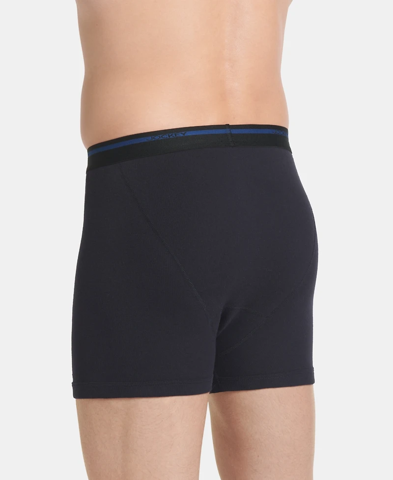 Jockey Men's 3-Pack Classic Cotton Boxer Briefs