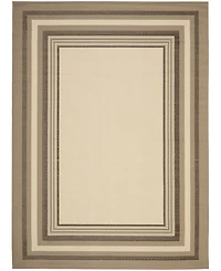 Safavieh Courtyard CY7896 Beige and Dark Beige 8' x 11' Sisal Weave Outdoor Area Rug