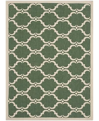 Safavieh Courtyard CY6009 Dark Green and Beige 5'3" x 7'7" Outdoor Area Rug