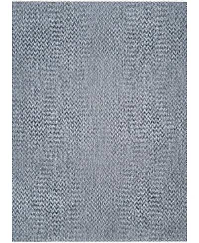 Safavieh Courtyard CY8022 Navy and Gray 8' x 11' Sisal Weave Outdoor Area Rug