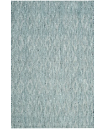 Safavieh Courtyard CY8522 Aqua 5'3" x 7'7" Outdoor Area Rug