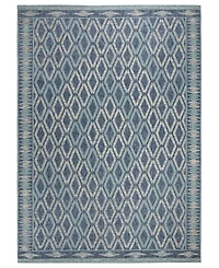 Safavieh Courtyard CY8531 Navy and Aqua 8' x 11' Outdoor Area Rug