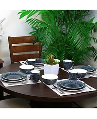 Elama Petra 16 Pc. Dinnerware Set, Service for 4
