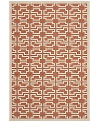 Safavieh Courtyard CY6015 Terracotta and Beige 5'3" x 7'7" Outdoor Area Rug